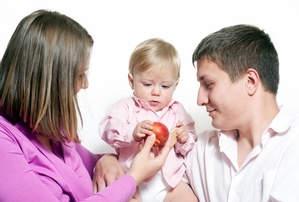 Parents with child